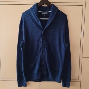 Banana Republic Factory Cotton Slub Shawl Cardigan - (L)